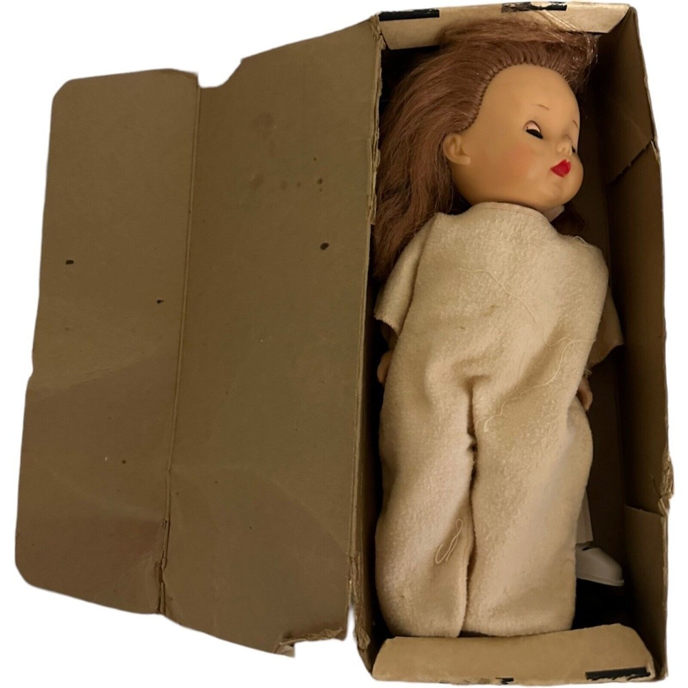 1956 R&B #1010 Littlest Angel Baby Doll Toy w/ Original Box & Catalog VTG HTF